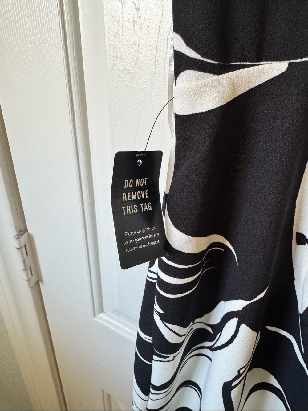 NWT Express Black & White Strapless Cutout Midi Dress - Picture 12 of 13